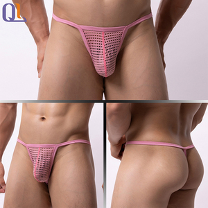 Sous-vêtements pour hommes, tongs et strings, bikini, string <span class=keywords><strong>sexy</strong></span>, sous-vêtements pour <span class=keywords><strong>homme</strong></span>, couleur unie, caleçons exotiques - Product Image 4