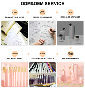 Oem du lịch di động nấm đầu bột đa chức năng cơ thể Vegan biểu tượng tùy chỉnh bán buôn <span class=keywords><strong>Mini</strong></span> Kabuki sang trọng duy nhất trang điểm bàn chải - Product Image 6