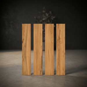 Azulejos de Porcelana con Acabado Mate y Textura de Madera de Caoba Balboa de 200x1200 mm para Pisos y Revestimientos de Paredes Interiores Modernos - Product Image 2