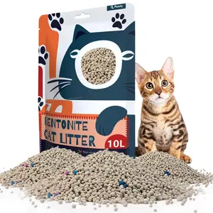 Litière pour chat bentonitique de qualité supérieure très absorbante et écologique propre litière pour chat bentonite en gros