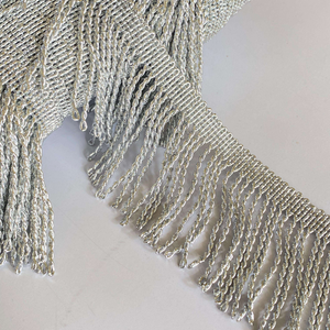 2025 approvisionnement direct d'usine or et argent métallisé <span class=keywords><strong>2</strong></span> "9cm garnitures de frange de lingot pour la décoration de vêtement - Product Image 2