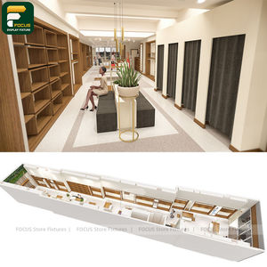 Étagère de présentation de vêtements haut de gamme, comptoir de vêtements, armoire à vêtements, meuble en verre - Product Image 6