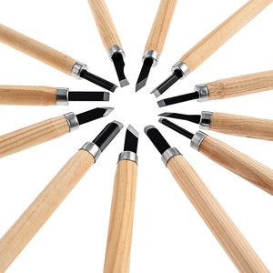Woodworking Wood <strong>Carving</strong> Tools Set of 12 Chisels <strong>Gouges</strong> and Woodworking Chisel Set Razor Sharp Steel Blades - Product Image 3