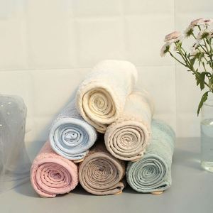 Vente en gros de bonnets bicolores en velours corail, bonnet de séchage en microfibre épaisse pour cheveux longs - Product Image 2