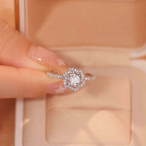 Nuevo Anillo de Compromiso de Oro de 18k con Diamante Blanco de Laboratorio, Anillo de Boda con Diamante, Joyería de Diamantes - Product Image 3