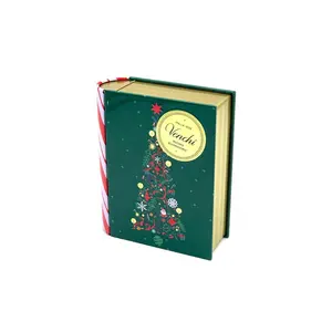 En gros Personnalisé Décoratif Petit Mini Livre Forme En Métal Boîte En Métal Cadeau Peut Emballage Boîte Pour Chocolat Cookie Thé Bonbons De Stockage