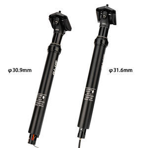 ZTTO 100mm viaje MTB cuentagotas suspensión tija <span class=keywords><strong>de</strong></span> sillín enrutamiento interno Cable externo palanca remota 30,9 31,6 - Product Image 6