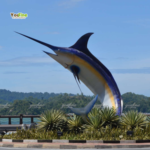 تمثال سمكة المارلين الزرقاء البرونزي بالحجم الطبيعي للديكور الخارجي وتزيين الفنادق للبيع - Product Image 4