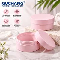 Pot cosmétique en PP de 50 ml et 100 ml en gros, vide, en plastique, pour crème capillaire et crème visage, avec couvercle à vis, logo personnalisé
