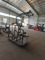 Machine de musculation commerciale chinoise à poignée large pour tirage latéral, entraînement de la force dorsale, construction en acier, sécurité pour les salles de sport