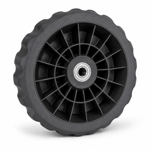 Rueda Giratoria de Goma Industrial de 10 Pulgadas, Silenciosa, <span class=keywords><strong>Mini</strong></span> Rueda Doble de PP para Carretilla, Fabricada en China - Product Image 2