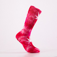 Tye Die Weed Chaussettes Crew FOB Référence Prix: Obtenir le Dernier Prix Chaussettes de Sport