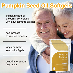 Aceite de Semilla de Calabaza al por Mayor con Saw Palmetto, <span class=keywords><strong>3</strong></span>,000mg por Porción para la Salud del Cabello, Urinaria y de la Vejiga, 150 Cápsulas Blandas - Product Image 4