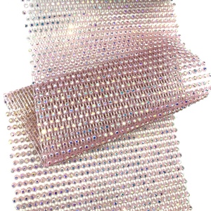 S265 hotsale đàn hồi căng <span class=keywords><strong>Rhinestone</strong></span> vải lưới cho DIY strass <span class=keywords><strong>Rhinestone</strong></span> lưới cuộn cho phụ kiện may mặc - Product Image 3