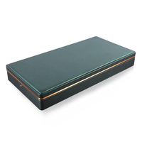 FADELI PACKING - Vente en gros de boîtes à bijoux 3 en 1, grande boîte à colliers en cuir PU vert foncé, boîte de rangement pour bijoux