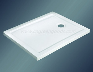Sartenes rectangulares de acrílico Abs blanco antideslizantes, calidad Premium, personalizados - Product Image 5