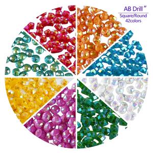 Mini <span class=keywords><strong>Peinture</strong></span> Diamantée 9 Pièces – Ensemble Bleu Rouge Jaune Géométrique – <span class=keywords><strong>Peinture</strong></span> Diamantée Faite Main DIY – Ornements de Bureau – Décoration Maison MP001 - Product Image 6