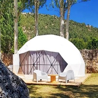 Maison de luxe préfabriquée igloo tente hôtel avec salle de bain pour le camping en plein air