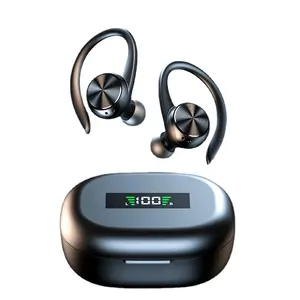אלחוטי אמיתי R200 מיני TWS אוזניות סטריאו אוזניות BT 5.0 מוסיקה ספורט חדר כושר עמיד למים Earhook אוזניות אוזניות לטלפון סלולארי