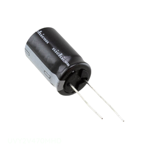 ตัวเก็บประจุรูผ่านรูรัศมี47 uF 20% 350V ตัวเก็บประจุแบบ UVY2V470MHD 47 uF - Product Image 1