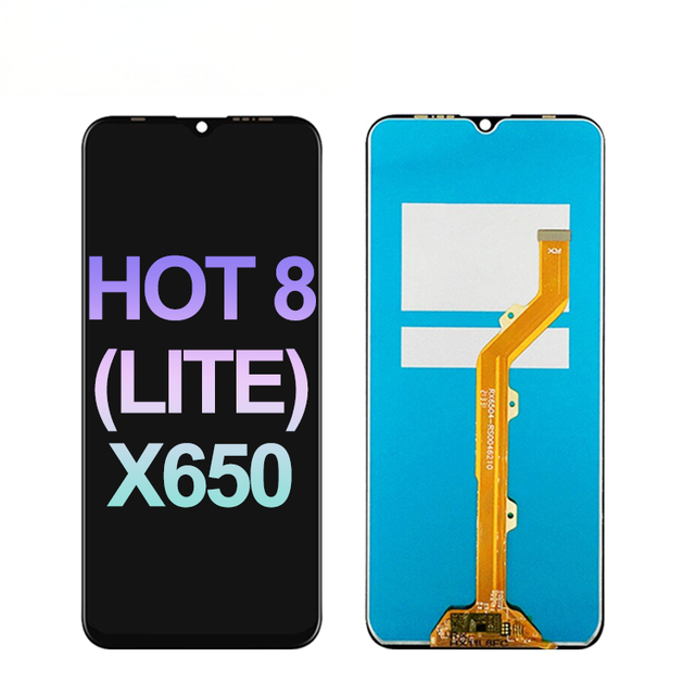 ASSELTE High Quality OEM 6.6" Screen Replacement for Infinix Hot 8 Lite Mobile Phone with 3 Year Warranty