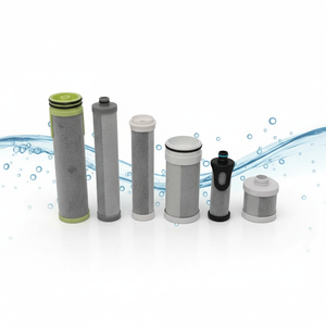Cartouche filtrante en bloc de <span class=keywords><strong>charbon</strong></span> <span class=keywords><strong>actif</strong></span> à forte adsorption certifiée NSF, remplacement pour <span class=keywords><strong>les</strong></span> filtres à eau de bouteille d'extérieur - Product Image 4