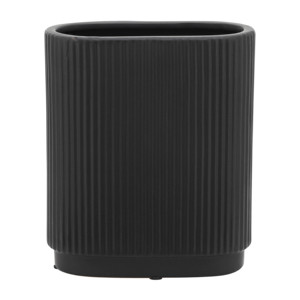 Vaso in ceramica moderno a coste, elegante vaso decorativo per soggiorno, decorazione per la casa, decorazione per camera da letto - Product Image 3