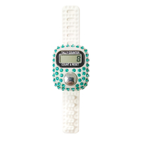 Compteur numérique Tasbih, compteur de doigt, compteur de Tasbeeh Zikrmatic pour musulmans, avec cristal, cadeau islamique pour mariage et Aïd