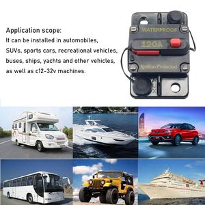 50A 80A 100A 120A 130A 150A 175A 200A <span class=keywords><strong>12V</strong></span> 48VDC protecteur de Surcharge <span class=keywords><strong>Fusible</strong></span> Pour Voitures Automobiles Imperméable Marin de <span class=keywords><strong>Disjoncteur</strong></span> de Réinitialisation - Product Image 5
