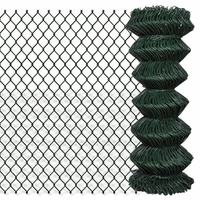 Malla de Alambre Galvanizada y Recubierta de PVC de 6 y 8 Pies para Cercas de Seguridad Perimetral en Granjas y Jardines