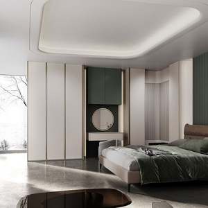 Elegant Vintage <b>Sideboard</b> Metal Handles Unique Modern Style Foldable Home Bar Dining Room Living Room <b>Kitchen</b> Ample Storage Chic - Product Image 4