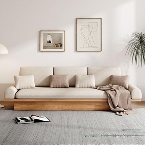 <span class=keywords><strong>Coussin</strong></span> de <span class=keywords><strong>canapé</strong></span> nuage personnalisé à une place, éponge haute densité, tissu de toutes tailles, matelas en duvet, bois massif - Product Image 1