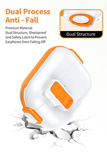 Étui mignon pour <span class=keywords><strong>AirPods</strong></span> <span class=keywords><strong>Pro</strong></span> 3, nouveau, avec interrupteur de verrouillage sécurisé, en TPU et PC, antichoc, protection pour écouteurs avec support de téléphone pour <span class=keywords><strong>AirPods</strong></span> 4 - Product Image 6