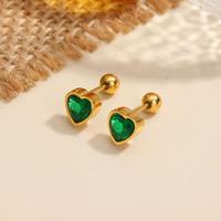Clous d'Oreilles en Acier Inoxydable pour Femme, Motifs Papillon, Fleur, Lapin, Trèfle à Quatre Feuilles, Inoxydables
