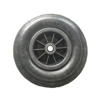 Nouvelle roue à pneu gonflable en caoutchouc Evertrust 4.00-6 4PR avec jante en plastique et roulement à billes scellé pour brouette et chariot à main usage industriel 100 kg