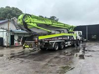 Pompe à béton industrielle Zoomlion 56m diesel haute pression pour projets de construction en zone isolée, fiable, d'occasion, 2019