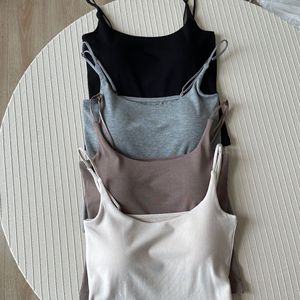Camsuola Yoga estiva da donna con bellissimo <span class=keywords><strong>reggiseno</strong></span> sportivo per il Fitness con Design posteriore e imbottiture per il petto incorporate per tutte le stagioni come Top interno - Product Image 4