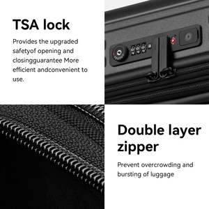 Ampio bagaglio <span class=keywords><strong>valigia</strong></span> PC Hardshell YKK cerniera telaio bagaglio di medie <span class=keywords><strong>dimensioni</strong></span> con Spinner ruote e separazione a secco bagnato - Product Image 3