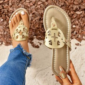 Sandales en cuir pour femmes de style européen transfrontalier, tongs d'été respirantes, chaussures décontractées de marque à la mode pour l'extérieur - Product Image 6