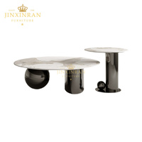 Ensembles de meubles de salon d'usine de oman, tables basses centrales en métal avec un luxe moderne