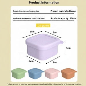 Set di Contenitori per Alimenti in Silicone Senza BPA con Coperchio Ventilato, Lavabili in Lavastoviglie, Utilizzabili in Microonde e Congelatore - Product Image 3