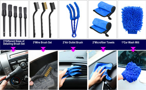 Set di 29 Spazzole per Lavaggio <span class=keywords><strong>Auto</strong></span>, Spazzole per Trapano Elettrico e Kit di Pulizia per Dettagli <span class=keywords><strong>Auto</strong></span> - Product Image 6