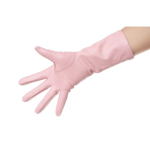 Moufles d'hiver pour femmes Mode pour femmes en cuir véritable Décoration de conduite-Gants pour fille Gants en cuir du Pakistan - Product Image 4