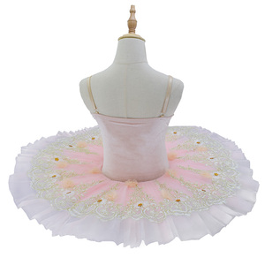 Niños <span class=keywords><strong>blanco</strong></span> Swan Lake Ballet disfraz niños vestido profesional Ballet tutú panqueque niñas bailarina tutú faldas - Product Image 2