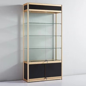 <span class=keywords><strong>Vitrina</strong></span> <span class=keywords><strong>de</strong></span> <span class=keywords><strong>Vidrio</strong></span> para Joyería, Exhibidor Vertical para Tienda Minorista, con Cerradura y Luz LED, Escaparate para Joyería - Product Image 4