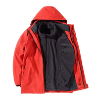 Automne Zip up Hoodie Streetwear Hommes Vêtements Coupe-Vent Denim Parka Outwear Manteaux À Capuche Imprimé Hiver Vers Le Bas Veste Pour Hommes