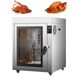 Estufa de cocina de pato eléctrica de acero inoxidable de gran capacidad comercial <span class=keywords><strong>horno</strong></span> de pato asado giratorio automático con 12 ganchos - Product Image 3