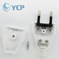 Nouvelles prises électriques de type allemand, norme européenne, 2 broches, câbles réseau, 2,5 A, 220 V, contact électrique