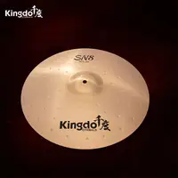 Kingdo Percussie Crash Cymbals 18 "Voor Drum Set