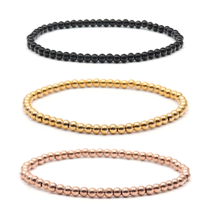 Bracelet luxueux en acier inoxydable 316L plaqué or 6 mm avec perles, unisexe, étanche, élégant, tendance, bijoux, cadeau d'anniversaire <span class=keywords><strong>VIYA</strong></span> - Product Image 1